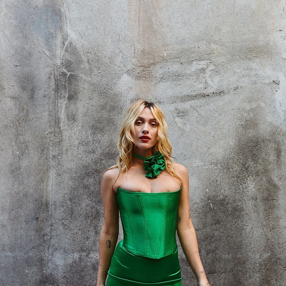 Green Mini Skirt